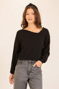 Asymmetric Soft Knit Sweater